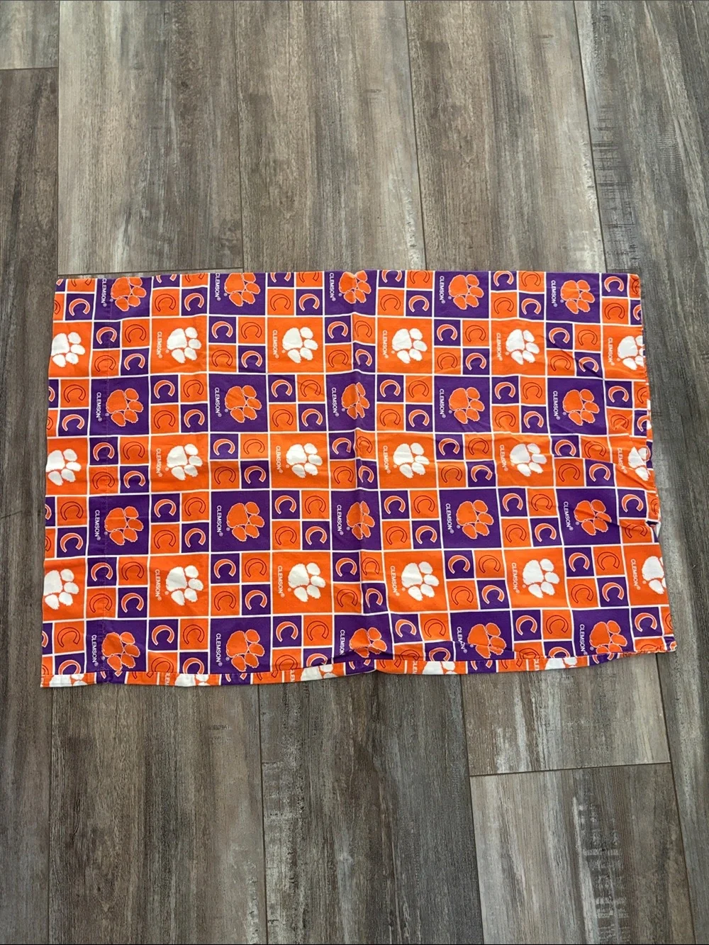 College Corner Clemson Tigers Pillowcase Standard Orange Purple Dorm Bedding